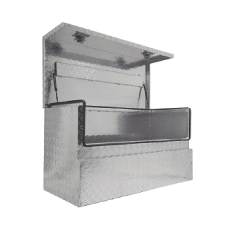 3/4 Angle Toolbox Trailer Drawbar Aluminum Toolbox