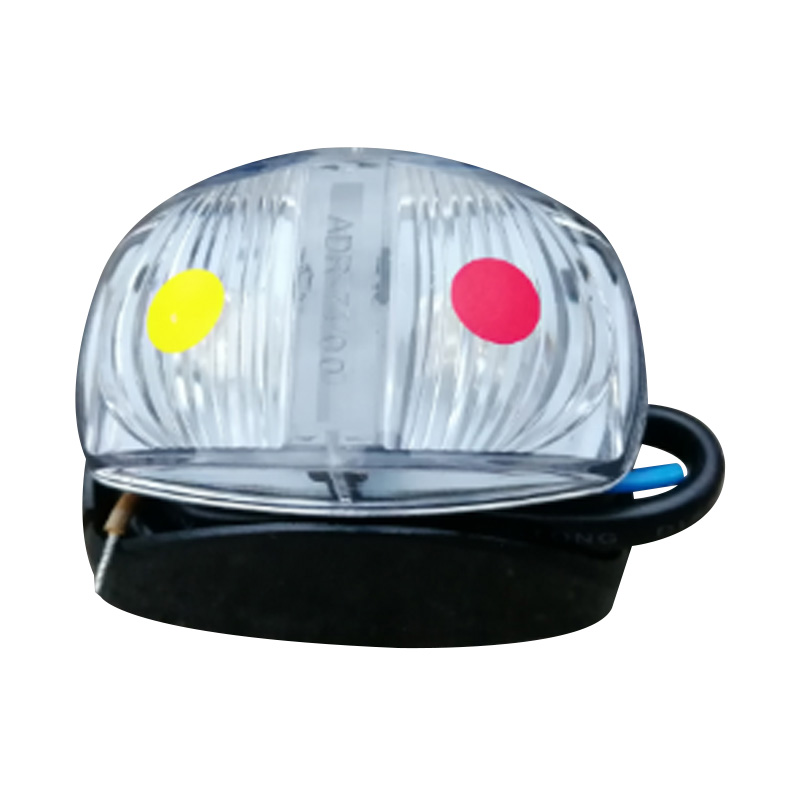 Yellow & Red-LED SIDE 59×35 mm Marker M/Volt Clear