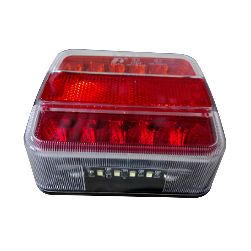 LED Tail light M/Volt 107 x 99 mm 12/24V with Number Plate Light