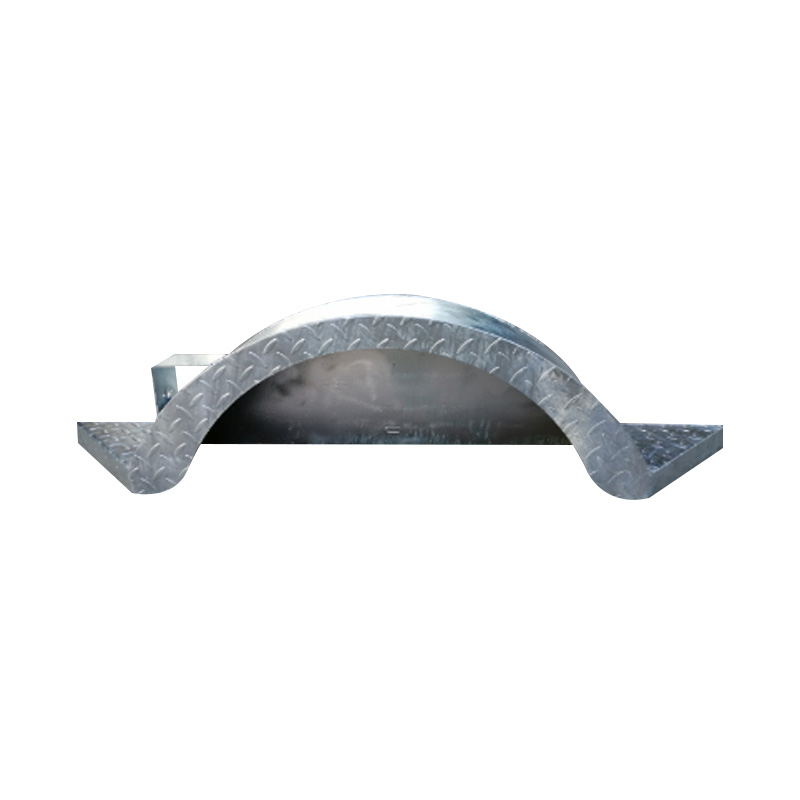 14' Single Axle Round Galvanized Trailer Mudguard