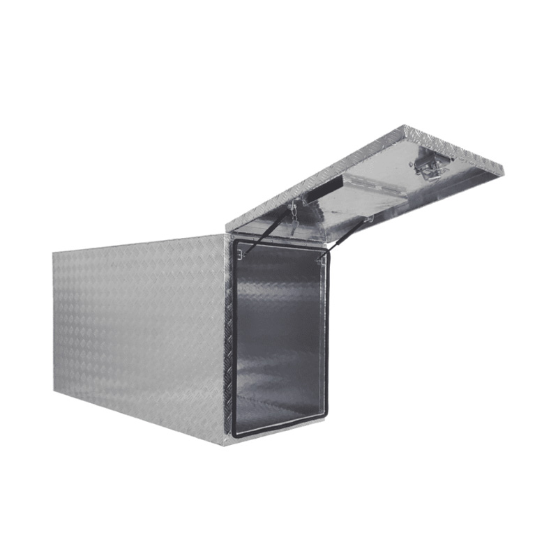 1400 x 580 x 820mm Aluminium Checker Full Side Center Box Caravan Ute Tool Box Truck Cab Trailer Toolbox