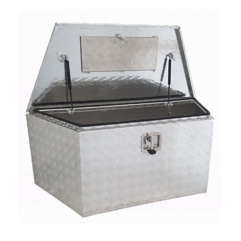 1200 x 500 x 500mm Aluminium Toolbox Trailer Draw Bar Storage DrawBar Tool Box