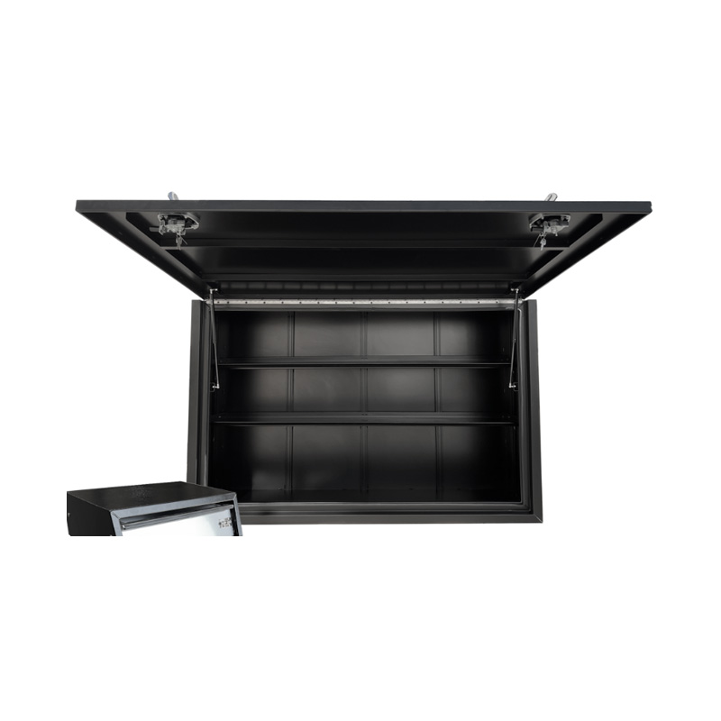 1900 x 600 x 1200mm Aluminium Flat PRO Full Side Truck Tool Box HIGH Side Toolbox Shelving Reinforced