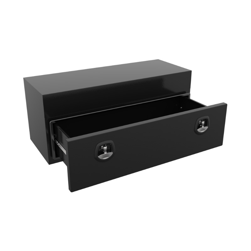 1200 x 500 x 500mm Black Aluminium Under Tray Slide Drawer Body Tool box Truck Storage Toolbox