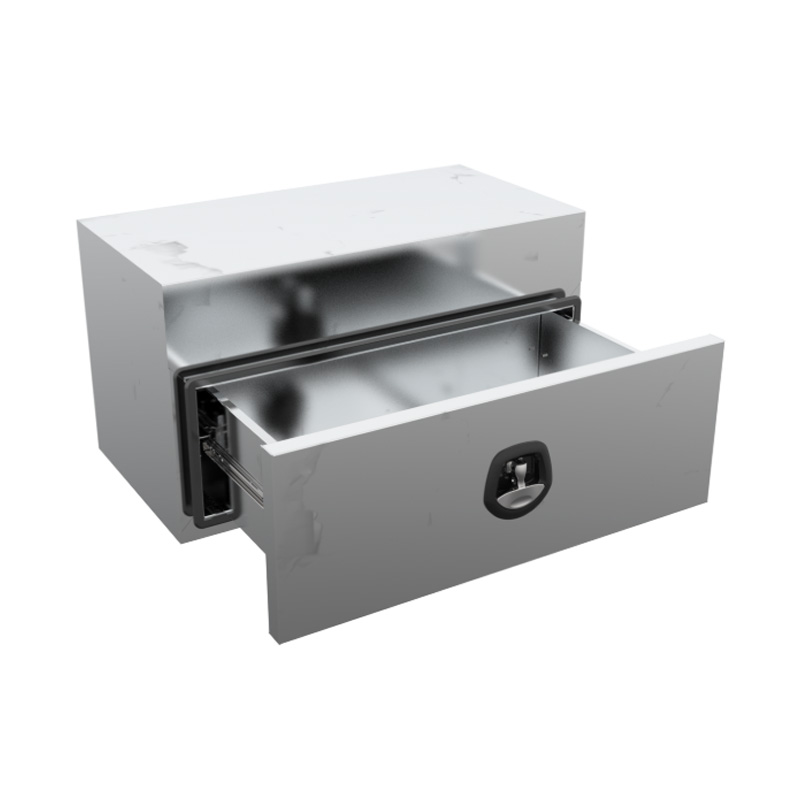 900 x 500 x 500mm Raw Flat Aluminium Under Tray Slide Drawer Body Tool box Truck Storage Toolbox