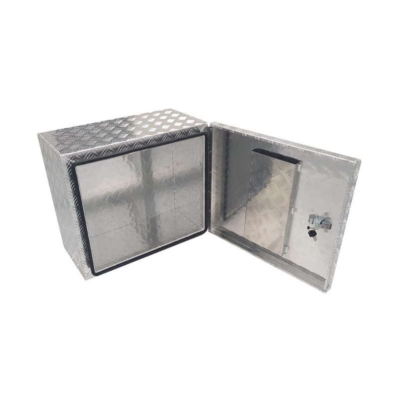 610 x 330 x 540mm Aluminium Checker Ute Toolbox Trailer Camper Caravan Generator Tool Box for Honda 2kva