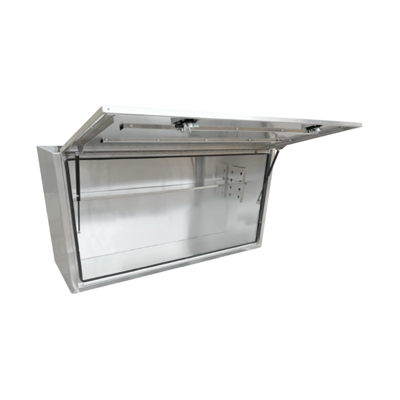 1900 x 600 x 820mm Aluminium Full Side Opening Truck Tool Box HIGH Side Trailer Toolbox Shelving 1968SFD-CP