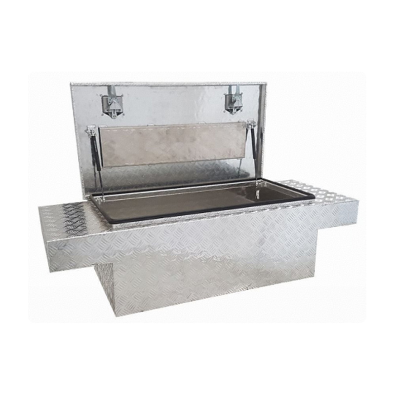 1400 x 530 x 410mm Aluminium Ute Truck Tub Liner Toolbox Wheel Arch Tool Box Lockable