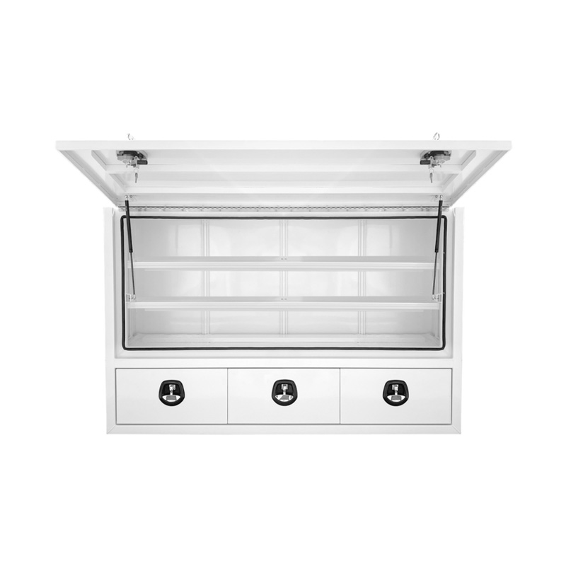 1900 x 600 x 1200mm PRO 3 Drawer 3/4 Half Side Truck Tool Box HIGH Side Trailer Toolbox Shelving