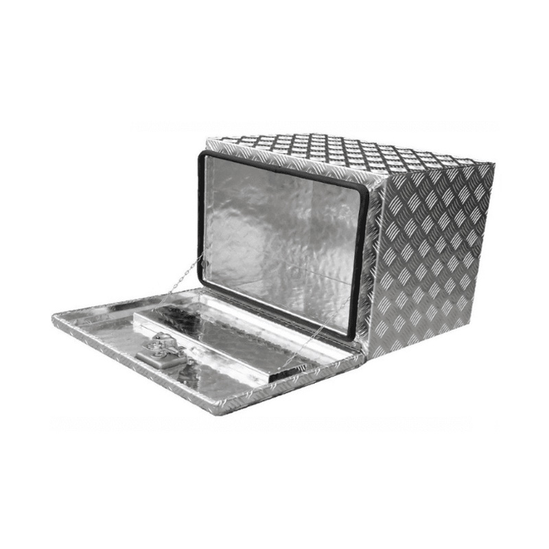 600 x 450 x 450mm Aluminium Checker Under Tray Body Tool box Truck Storage Toolbox