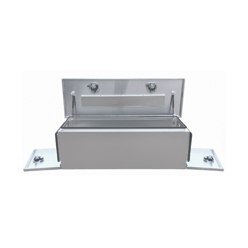 1500 x 500 x 500mm Raw Flat Aluminium 3 Lid Ute Toolbox Trailer Camping Camper Caravan Truck Tool Box
