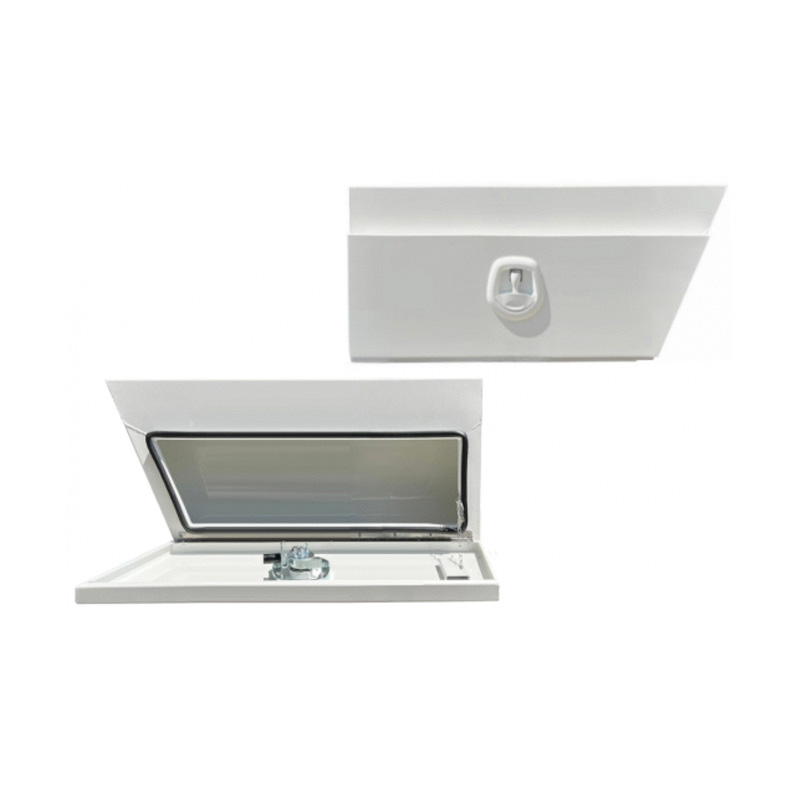 940 x 230 x 400mm Aluminium SET PAIR Ute Toolbox Truck Storage Under Body Tray Storage Strap Tool Box Off Road Tapper