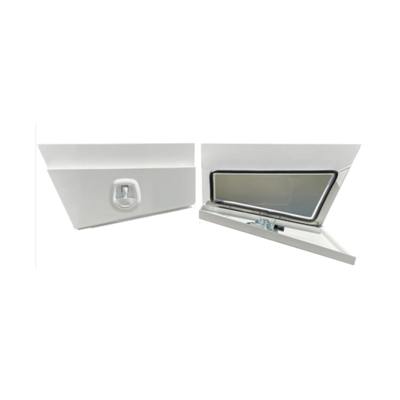 750 x 230 x 400mm Aluminium SET PAIR Ute Toolbox Truck Storage Under Body Tray Storage Strap Tool Box Off Road Tapper