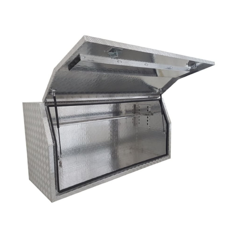 1600 x 600 x 820mm Aluminium Full Side Opening Ute Tool Box Truck Trailer Toolbox Shelving