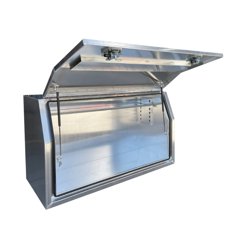 1400 x 600 x 820mm Aluminium Full Side Opening Ute Tool Box Truck Trailer Toolbox Shelving