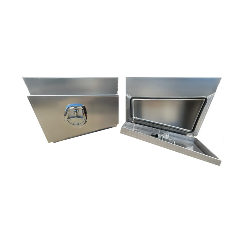 600 x 230 x 400mm Aluminium Set Pair Ute Toolbox Truck Storage Under Body Tray Storage Strap Tool Box Off Road Tapper