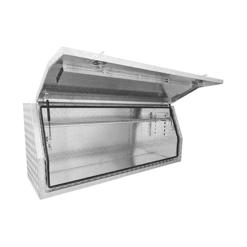 1700 x 500 x 700mm Aluminium Checker Full Side Opening Ute Tool Box Truck Trailer Toolbox Shelving