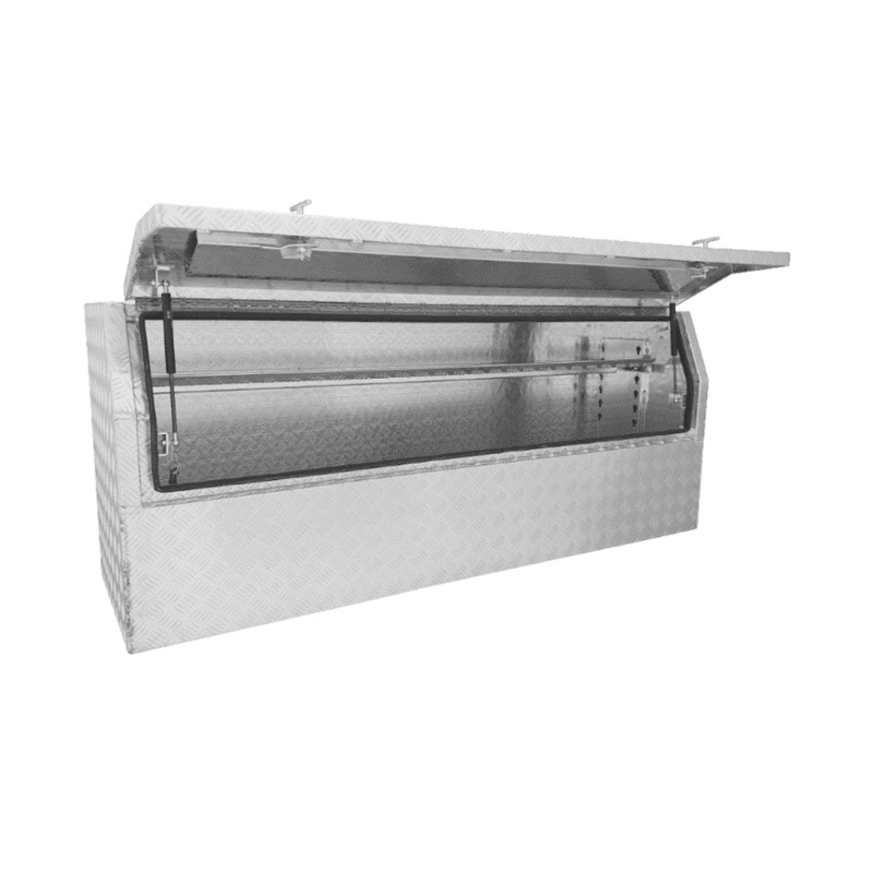 1700 x 500 x 700mm Aluminium Checker 3/4 Half Side Opening Ute Tool Box Truck Trailer Toolbox Shelving