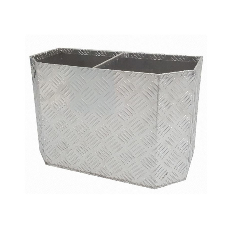 450 x 230 x 300mm Aluminium Checker Camping Camper 4x4 Ute Truck Acetylene Oxy Gas Bottle Holder with Divider