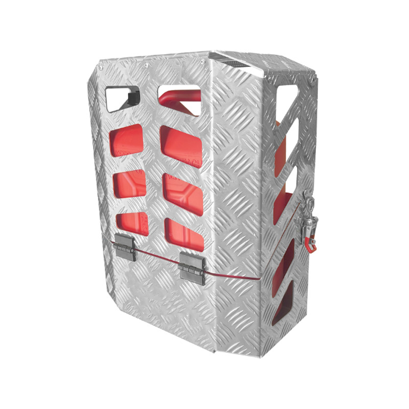 400 x 220 x 500mm Checker Aluminium Ute Camping Camper Jerry Can Bottle Holder Pad lockable Tool Box