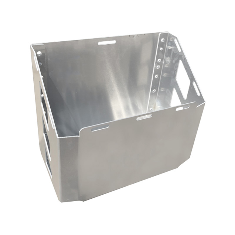 361 x 196 x 303mm Flat Aluminium Ute Camping Camper Jerry Can Bottle Holder Tool Box