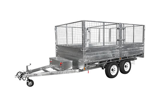 12×7ft ATM 3500KG Tandem Flatbed Hydraulic Tipper Trailer