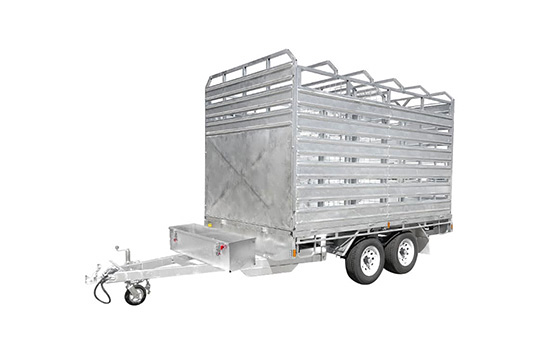 12×7ft Hydraulic Flat Top Cattle / Livestock Trailer