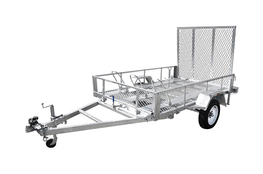 8×5ft Galvanized Motorcycle/ ATV Trailer